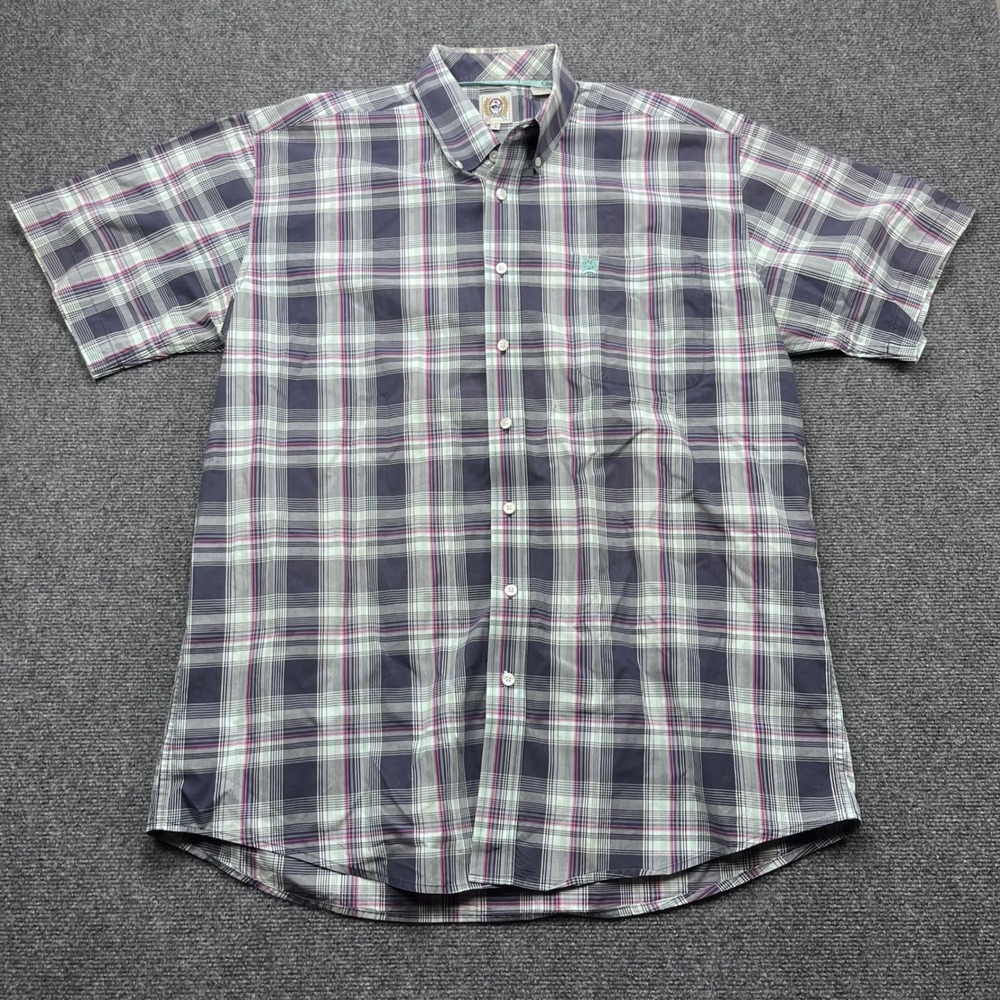 Cinch Western Rodeo Cowboy Plaid Button Down‎ Shirt